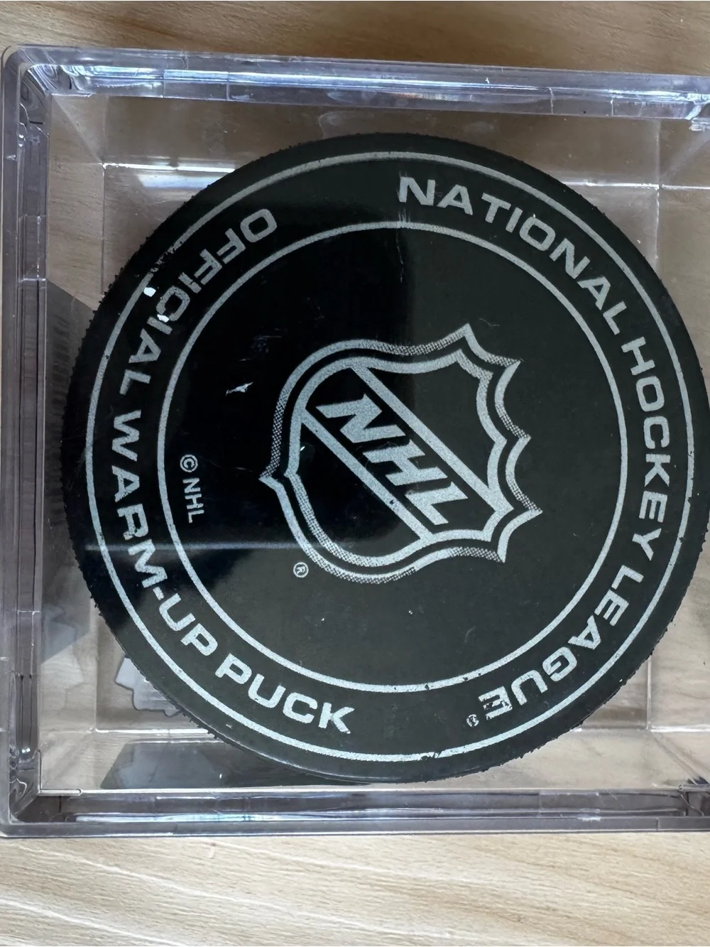 Chicago Blackhawks Home Away From Home Series Collector Puck - Black/Red/Yellow - Picture 2 of 2